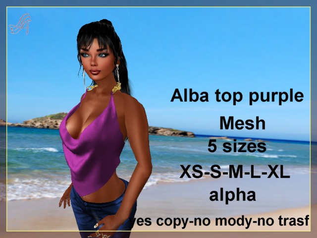 alba top purple