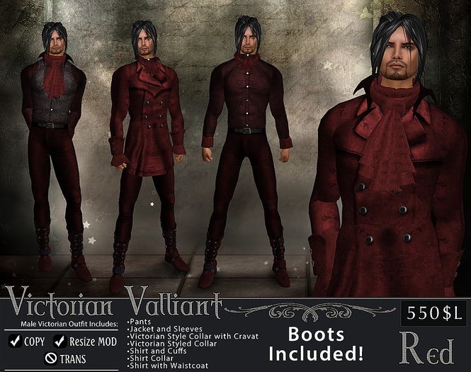 .UnZipped Victorian Valliant Black