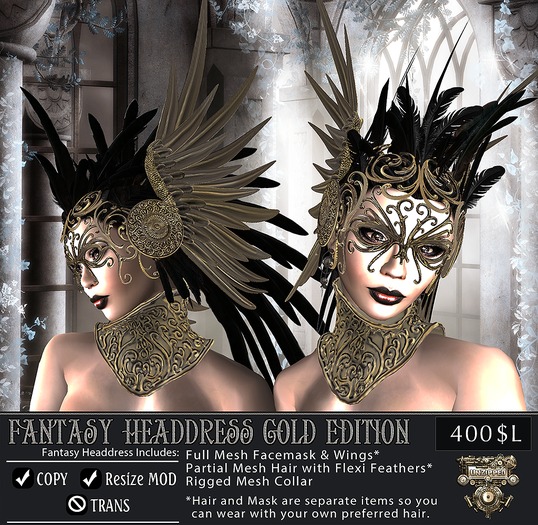 Fantasy Headdress Gold