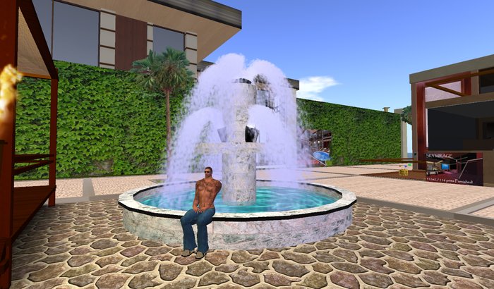 BIG FONTAIN RIVIERA 17PRIMS, FURNITURES, HOUSE, HOUSES, FONTAIN REALISTIC, CASAS
