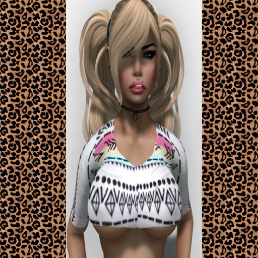 #Addiction-Tribal Crop Top