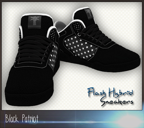 *Zanzo* Black Patriot Sneakers
