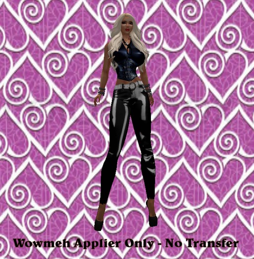 [LLD] Black Vinyl Pants Outfit