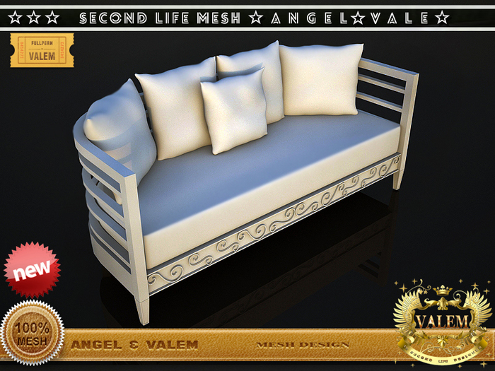 .::VALEM::.  Special Full Perm Mesh Great  Wood Accents Seat