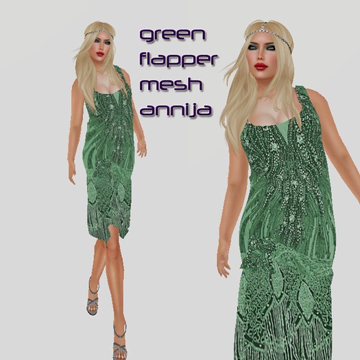 Purple flapper dress