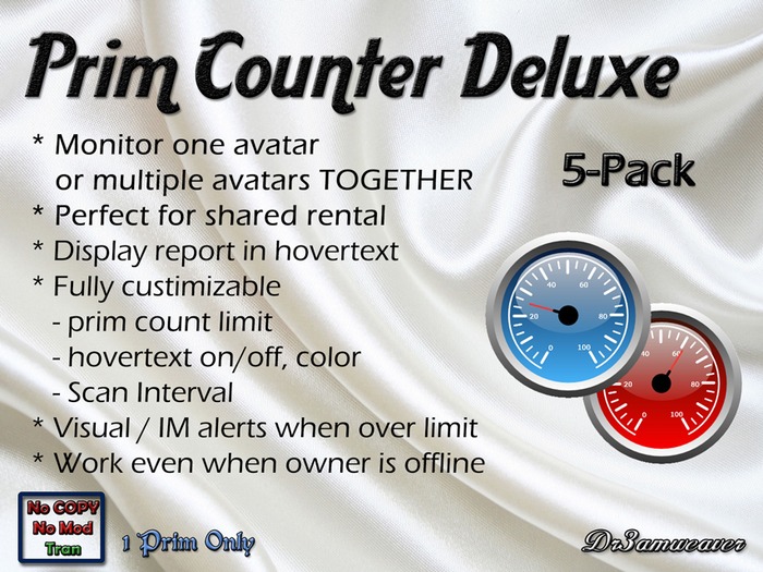 Dr3amweaver prims Compteur de luxe