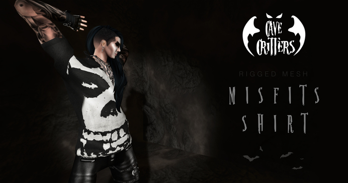 .:CAVE CRITTERS:. - Misfits T-shirt