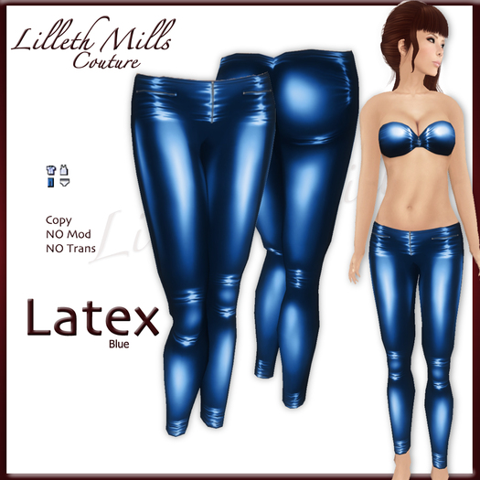 LMC Latex - Blue - PVC Pants & Top