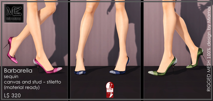 MIAMAI_Barbarella stud (stiletto) - FATPACK