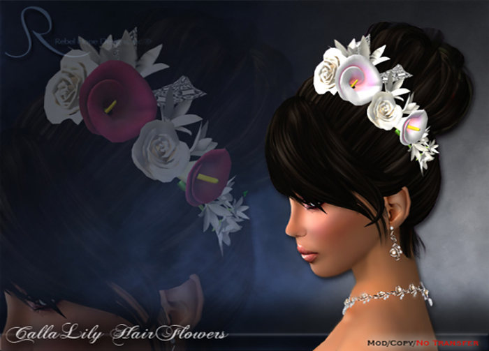 Rebel Hope Designs - Calla Lily Hair Flowers Soft Pink