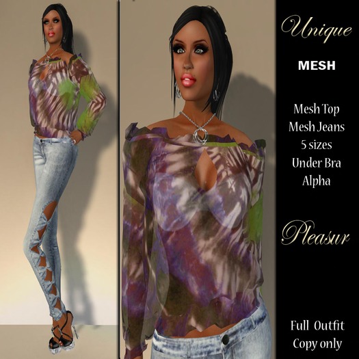 **SD**Pleasur Purple Tie Dye Outfit BSM