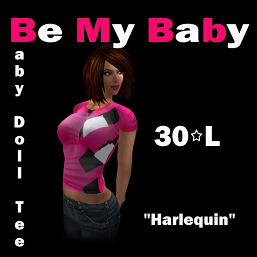 Baby Doll Tee ~ Harlequin