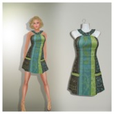 ORQUIDEA Sundress Striped MESH