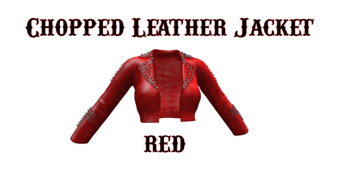 Chopped Red Leather Jacket