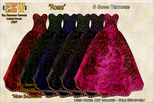 [SEW] Full Permission Textures for MI86450 Mesh Ball Gown Roses