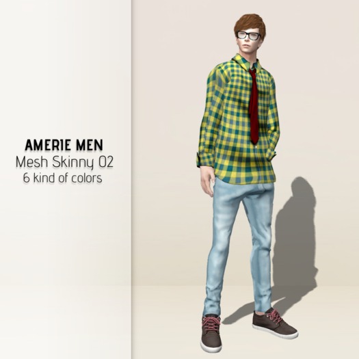 AMERIE M - Mesh skinny 02(Light)