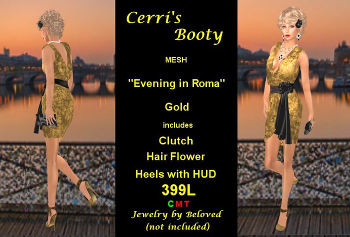 Cerri's Evening in Roma Gold (Mesh)