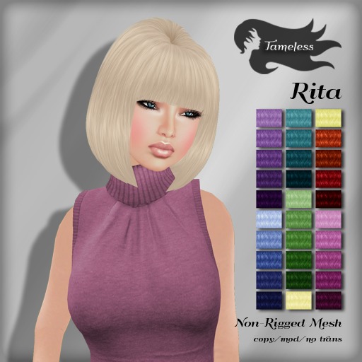 *NEW RELEASE* Tameless Hair Rita (MESH) - Fantasy