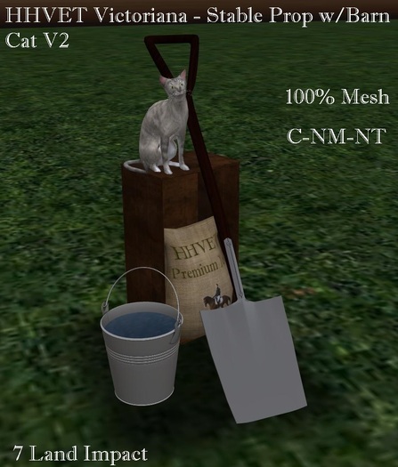 HHVET Victoriana - Stable Prop w/Barn Cat V2