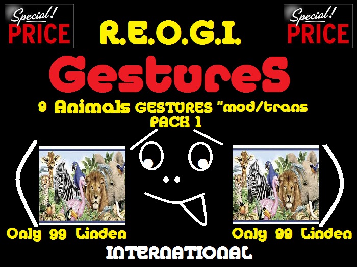 REOGI ANIMALS GESTURES PACK 1