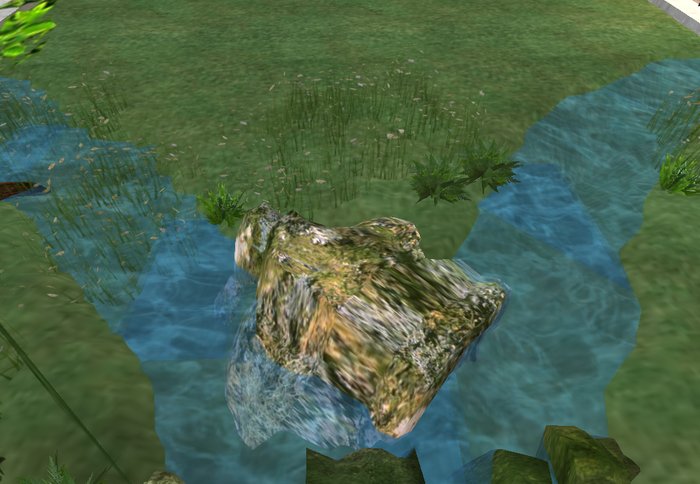 rocher avec mousse/rock