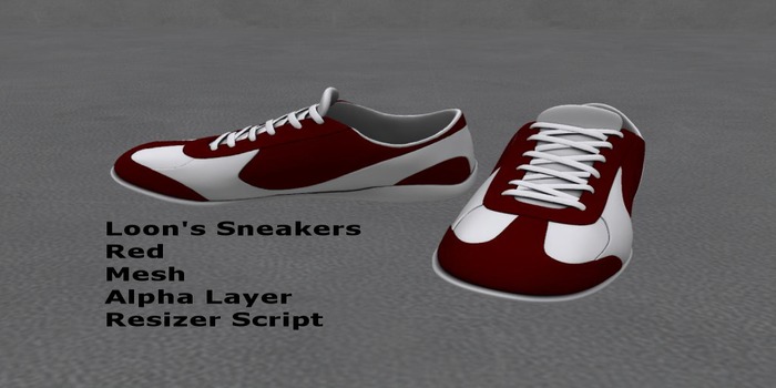 Loon's Mens Sneaker(Red)