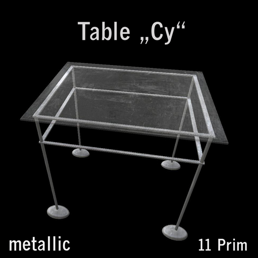 Table "Cy" metallic