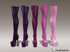 Vanina boots mesh pink purple colors