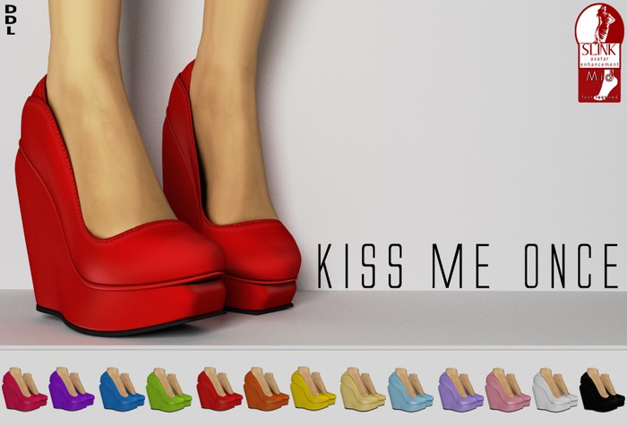 [DDL] Kiss Me Once (Light Yellow) (for Slink Feet Female Mid)