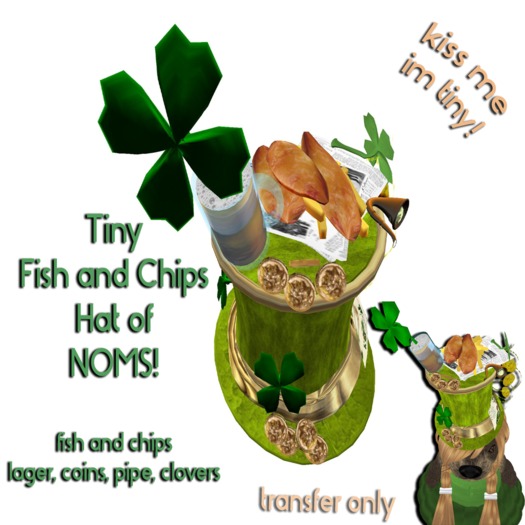 Tiny Top Hat FISH N CHIPS pattys boxed