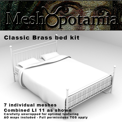 Meshopotamia Classic Brass bed kit