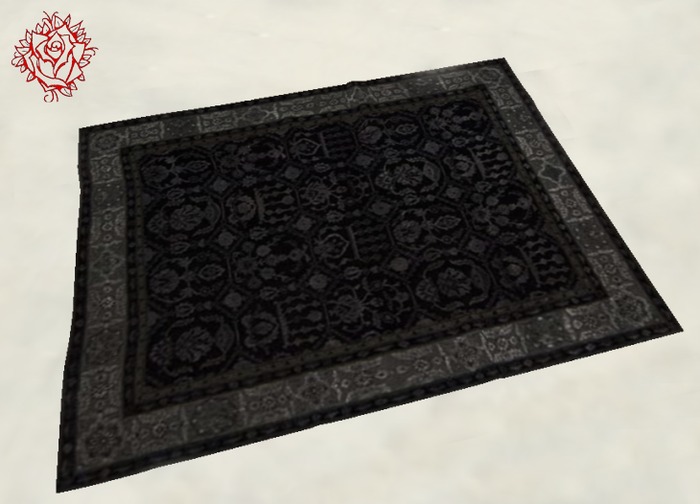 Mesh Rug v2 Black Grey