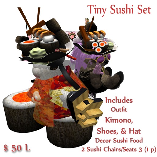 Tiny SUSHI outfit and set boxed