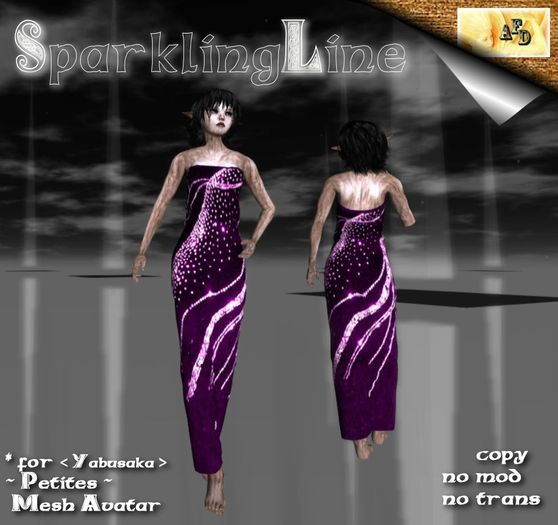 **AFD** Petites Sparklingline purple