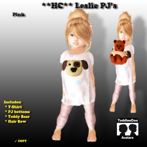 **HC** Leslie PJs - Pink