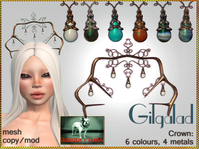 Bliensen + MaiTai - Gilgalad - Crown - 6 colours - with HUD