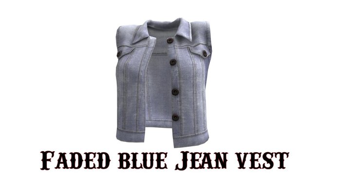 Fade jean Vest