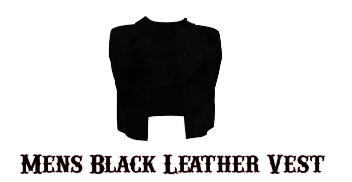 menblackjeanvest