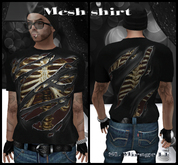 DEVILS MARK - Black - Men Mesh T-Shirt