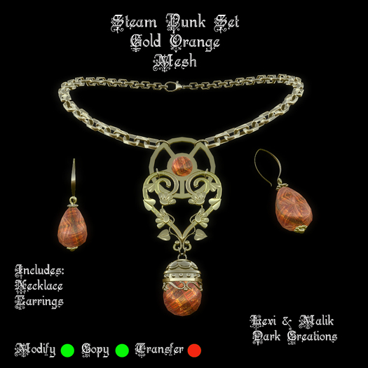 Steam Punk Set Gold Orange