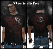 DEATH BLOOD - BLACK - Men Mesh T-Shirt