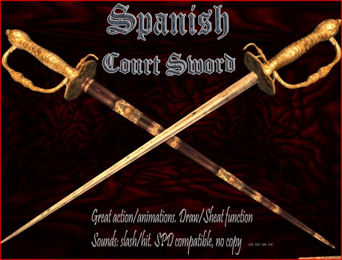 Spanish Court Sword Box