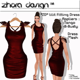*ZD* Lilit Fitting Dress in Red