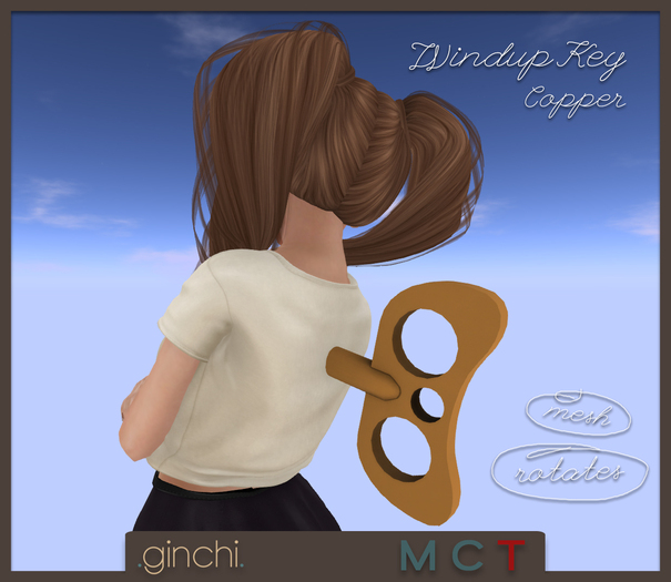 .ginchi. Mesh Windup Key - Copper