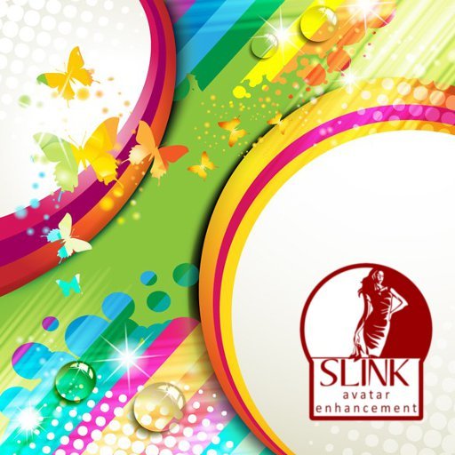 Slink Butterfly Rainbow Water Drop Fingernails & Toenails