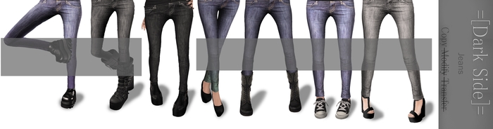 =[Dark side]= Jeans(black)