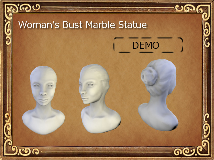 DEMO Woman's Bust Marble Statue