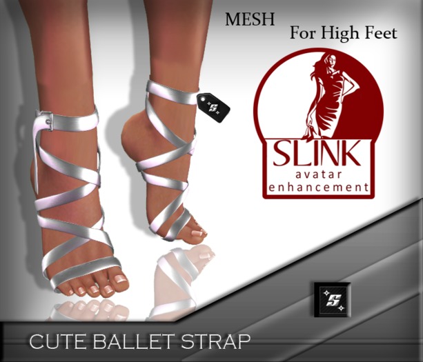 [Sx]Cute Ballet Strap [Silver]