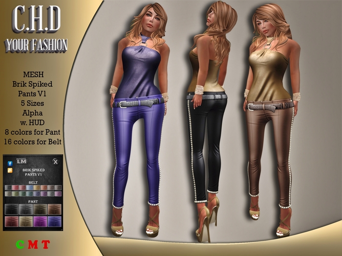 [C.H.D] Brik Spiked Pants V1