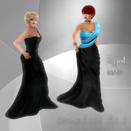 Night  Dress Black&Blue